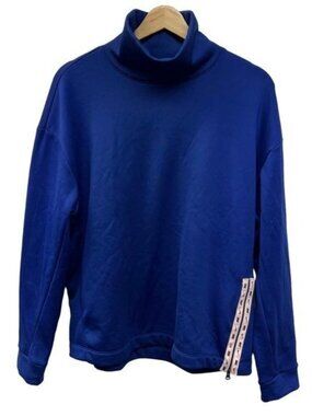 Nike Mock Turtleneck Royal Blue Pullover With Side Zip